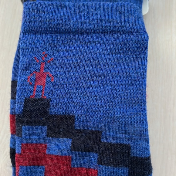 Smartwool PhD Ski Light Elite Pattern Wool Blend Socks Dark Blue Unisex  ( M ) - Picture 3 of 4